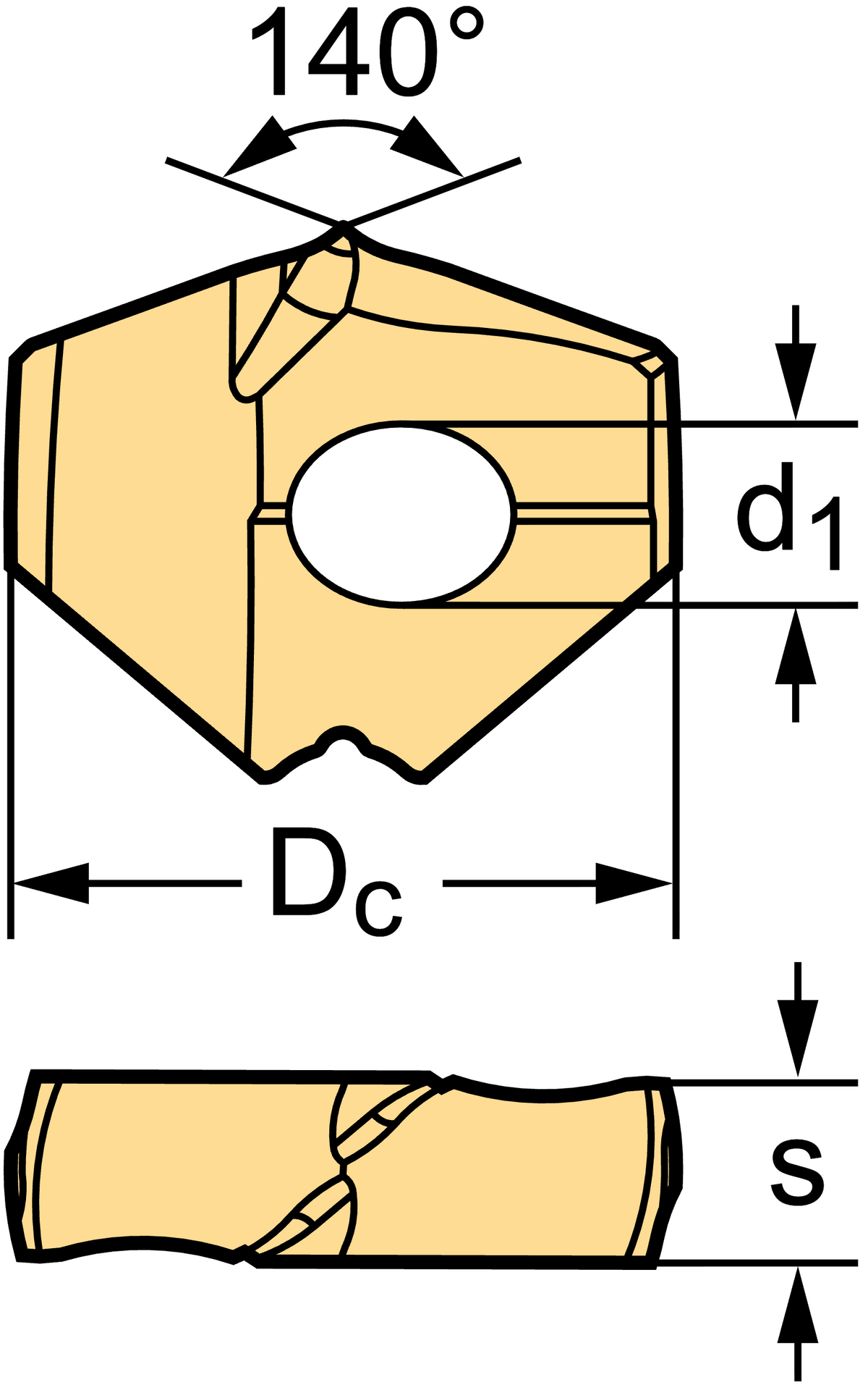 Walter P6001-D16,13R WPP45C – rozmerový výkres