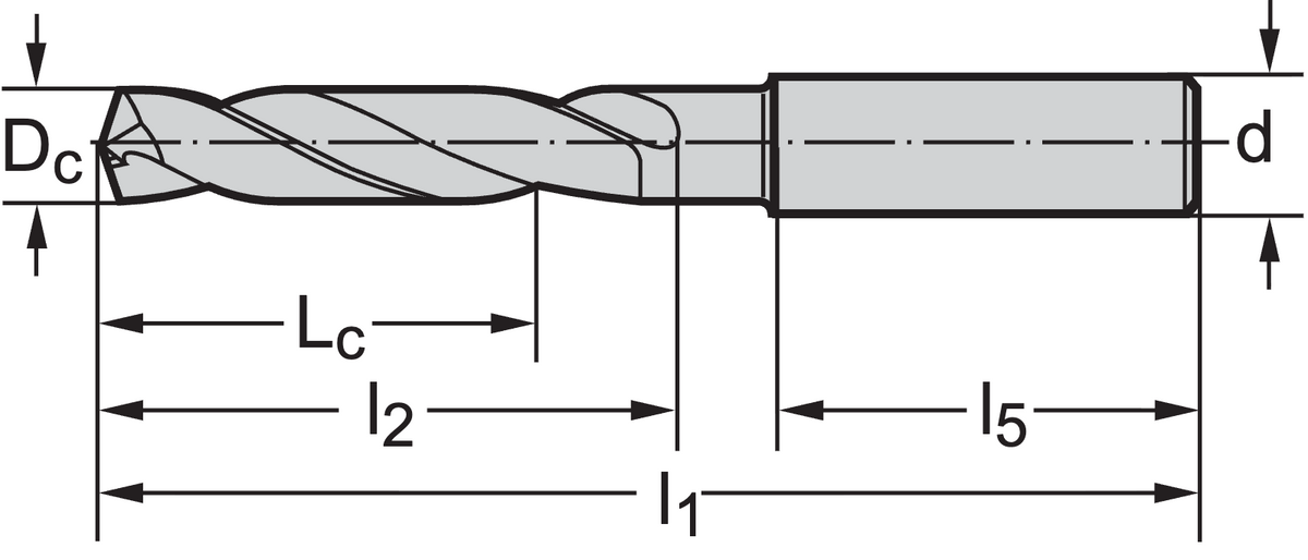Walter DC150-05-12.300A0-WJ30TA – rozmerový výkres