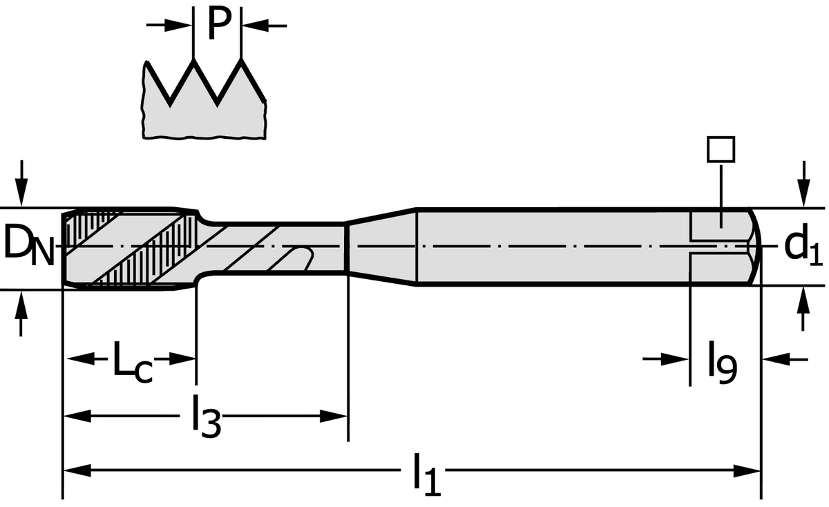 Walter P205198-M4 – rozmerový výkres