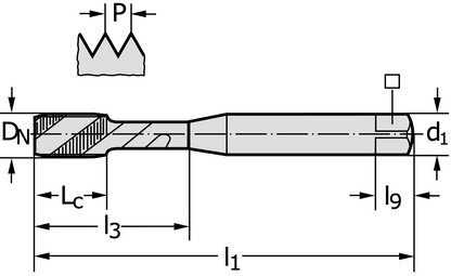 Walter P205198-M4 – rozmerový výkres
