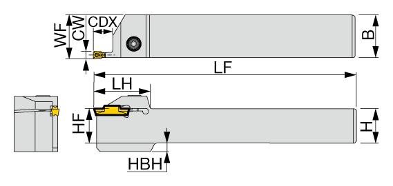 Tungaloy CTER/L – rozmerový výkres