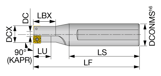 Tungaloy TCB – rozmerový výkres