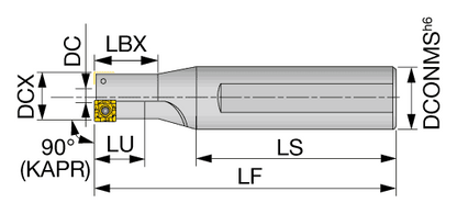 Tungaloy TCB – rozmerový výkres